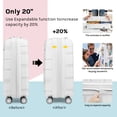 thumbnail image 3 of Joyway- 5-Piece Luggage Set PP Hardshell Spinner Suitcase with TSA Lock - (Expandable Carry-On 20 Inch) (24 Inch 28 Inch) for School, Travel, Weekend, 3 of 7