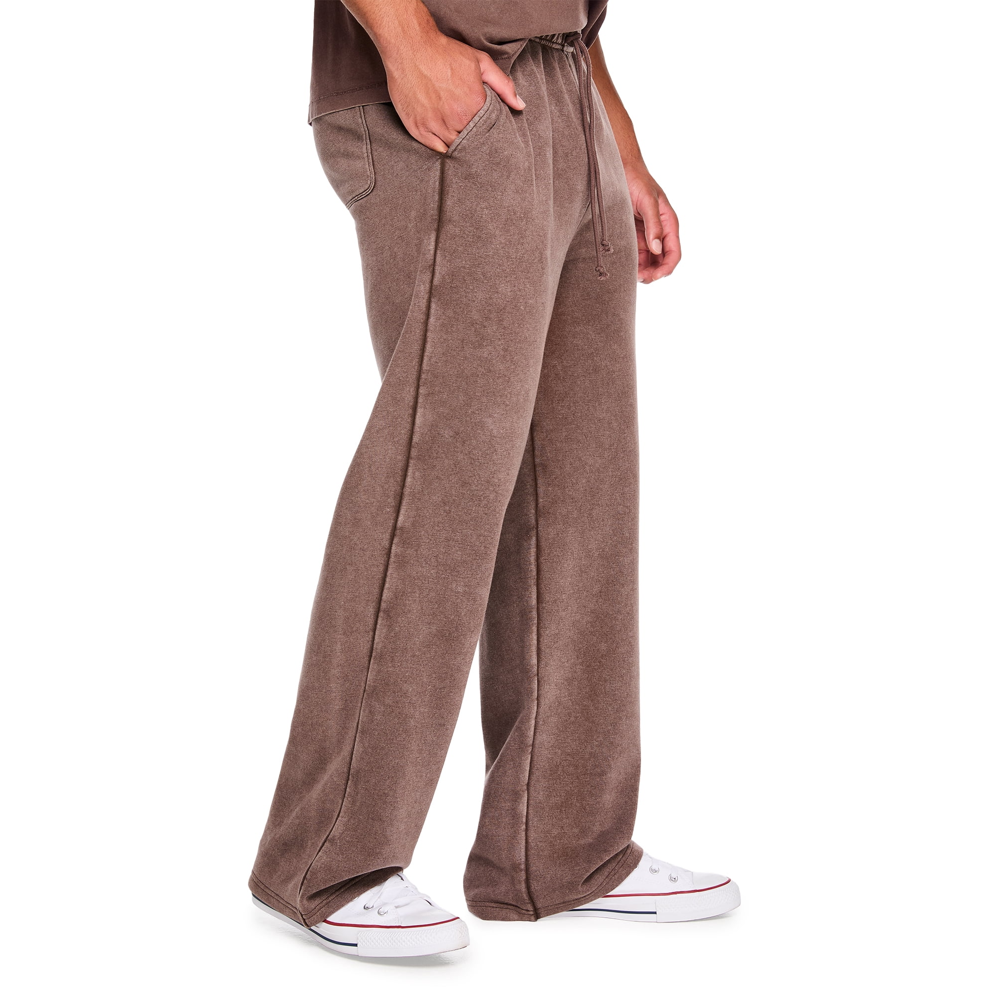Jogger délavé à jambe droite No Boundaries pour hommes