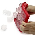 thumbnail image 4 of Starfrit - Ensemble de 2 Moules à Glaçons en Silicone Souple, Capacité de 24 Cubes, Rouge, 4 of 7