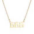 thumbnail image 1 of TopLLC Colliers et Pendentifs Couple Mode Classique Collier Numéro en Or Accessoires Collier Pendentif Clavicule Collier Femme, 1 of 2
