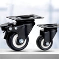 thumbnail image 4 of Roulettes Robustes Roues en Caoutchouc Rouleaux pour Meubles Roue Roulettes Roulettes 360 Degrés Roue Roulettes Industrielles avec Frein Bureau, Facile à Utiliser, 4 of 7
