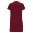 thumbnail image 4 of Gspmoly Robes pour Femmes, Mode Femme Été Col en V Manches Courtes Couleur Contrastante pour la Maison Robe Courte Robes d'Été pour Femmes jusqu'à 65 % de Rabais, 4 of 5