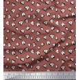 thumbnail image 1 of Soimoi Rayon Fabric White Heart Printed Fabric 1 Yard 56 Inch Wide, 1 of 5