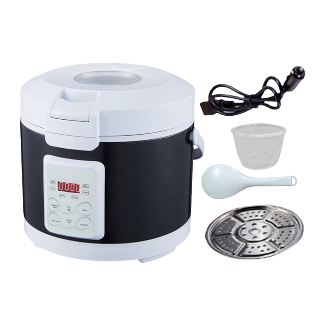 DOLITY 12V 24V Portable Car 3L Electric Rice Cooker Food Steamer Multipurpose Leakproof B