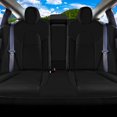thumbnail image 4 of FH Group 2017-2024 Tesla Model 3 Faux Leather Custom Fit Car Seat Covers Black Rear Set, 4 of 4