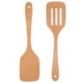 thumbnail image 2 of Spatule en Bois, 2Pcs Résistant à la Chaleur Poids Léger Ensemble en Bois pour la Maison, 2 of 8