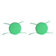 thumbnail image 3 of relayinert 1/2/3/5 Confort et Durabilité des Chaises Coussin Rond Doux et Confortable Vert 2 Pcs, 3 of 6