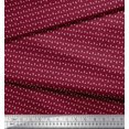thumbnail image 3 of Soimoi Red Rayon Fabric Triangle Geometric Printed Craft Fabric by the Yard 56 Inch Wide, 3 of 3