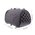 thumbnail image 2 of Mobutofu pet carrier Pet Travel Carrier Rectangular Grey Canvas 1Pack, 2 of 7