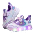 thumbnail image 3 of Ketyyh-chn99 Baby Breathable Rubber Sole Sneakers for Toddler Boys Girls LED Light Up Shoes For Girls Toddler Walking Shoes Girls Kids Children Baby Casual Shoes for 4-4.5 Years,Purple, 3 of 5