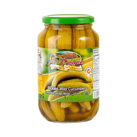 Al Dayaa Pickled Wild Cucumbers 1L Jar