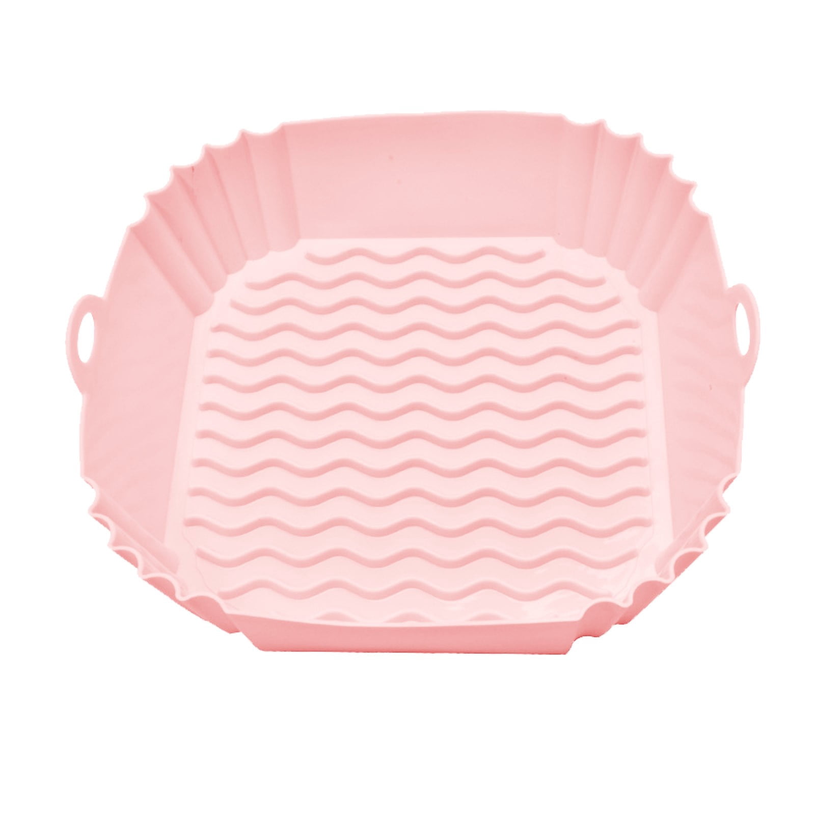 SXcggal Friteuse à Air Chaud Carrée Plateau de Cuisson en Silicone Friteuse à Air Carrée Silicone Multicolore Durable Incassable Multitaskig Ustensiles de Cuisine