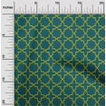 thumbnail image 1 of oneOone Cotton Cambric Fabric Quatrefoil Block Print Sewing Fabric BTY 56 Inch Wide, 1 of 4