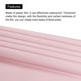 thumbnail image 4 of Unique Bargains Double Sided Color Flower Wrapping Paper Purple 22.8'x22.8' Waterproof 20 Pack, 4 of 5