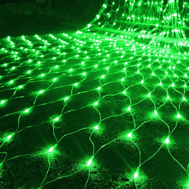 Estbridge Halloween/Christmas Net Lights Outdoor 6.6FT x 6.6FT 144 LED Fairy String Light with 8 Lighting Modes Connectable Light for Garden Tree Bushes Holiday Wedding Party Decoratio