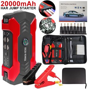 HLONK Car Jump Starter Portable Car Bettery Charger Power Bank with LED Flash Light automatic Battery Charger Maintainer Trickle Charger