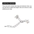 thumbnail image 4 of Unique Bargains 10Set Ribbon Crimp Clamp Ends Lobster Claw Clasps & Chain 6mm Silver Tone for DIY, 4 of 7