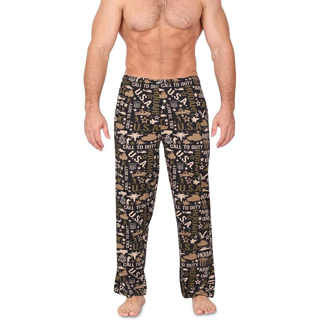 Men's Fun Lounge Pants Boxers Printed Pajama Graphic Pants Loungewear