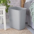 thumbnail image 3 of Sterilite 22L Weave Wastebasket- Grey, 3 of 7