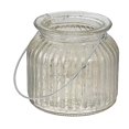 thumbnail image 1 of Nervuré Mercury Verre Photophore (S), 1 of 1