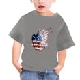 thumbnail image 1 of TopLLC Manches Courtes Col Rond Blouses & Chemises Chemises pour Enfants T-Shirt Graphique Manches Courtes Col Rond Crop Top pour 3-14 Ans Filles et Garçons T-Shirt Tee Blouse Fille, 1 of 4