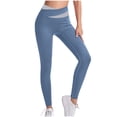 thumbnail image 1 of Clearance,High-Waisted Yoga Pants, Compression Drying, Seamless Design, Women's Fit, Workout, Running, Quick-Dry, Stretchy Material Sporty Fit|Polyester,Blue,Sopatenor, 1 of 7