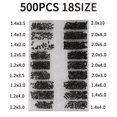 thumbnail image 3 of 500PCS Laptop Notebook Computer Repair Screws Kit for Lenovo Samsung HP IBM Hard Disk SATA Computer Notebook Laptop Screws A, 3 of 6