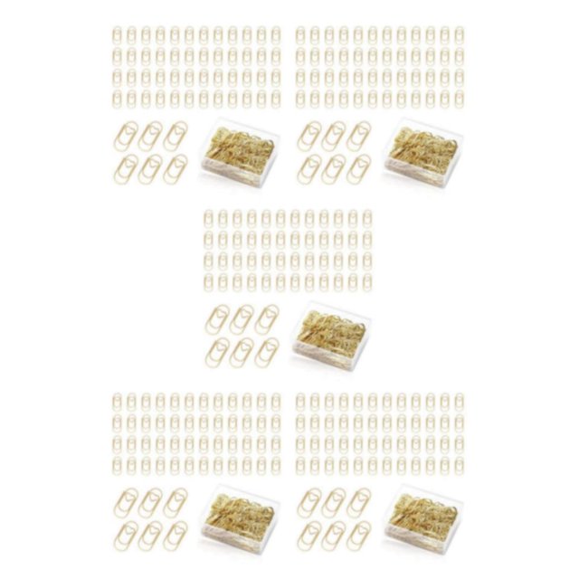 yingyy 130x Stay Organized With These Versatile Paperclips Gold Rust-resistant 5Set