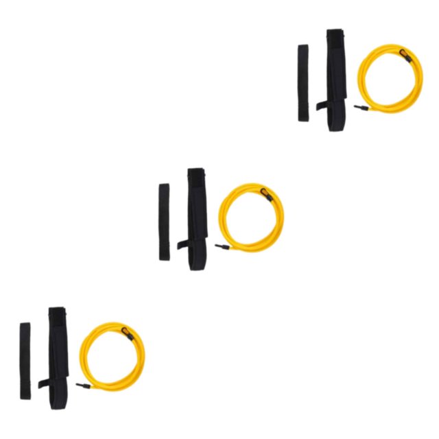 Baohd Ceinture d'Entraînement de Natation Réglable et Confortable Pas Plus Dur Jaune-3 Mètres 3Ensemble