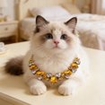 thumbnail image 4 of EGNMCR Adjustable Crystal Rhinestone Pet Necklace Bling Pet Jewelry For Small Medium Dogs Cats Wedding Party Holiday Pet Accessory Cute Gift For Pet Lovers Stone pets necklace, 4 of 6