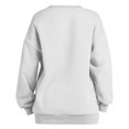 thumbnail image 3 of Jamicy Chandails en Molleton pour Femmes 2025 Nouvelle Mode Surdimensionné en Polaire Col Rond Chandail Décontracté Confortable Automne 2025 Mode Basique, 3 of 4