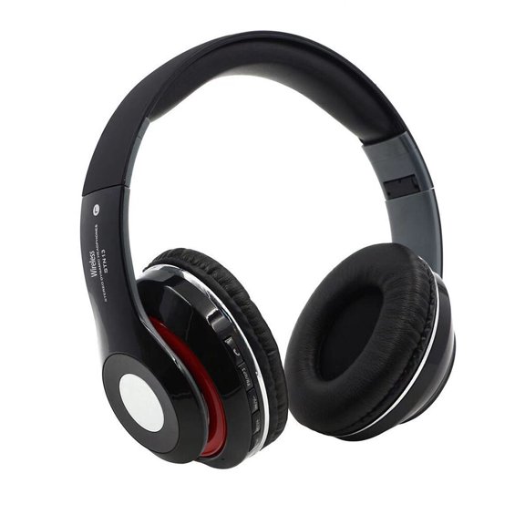 letairis Écouteurs Stéréo Casque à Réduction de Bruit Multifonction sur Musique Casque avec Micro Cache-Oreilles Blanc Noir