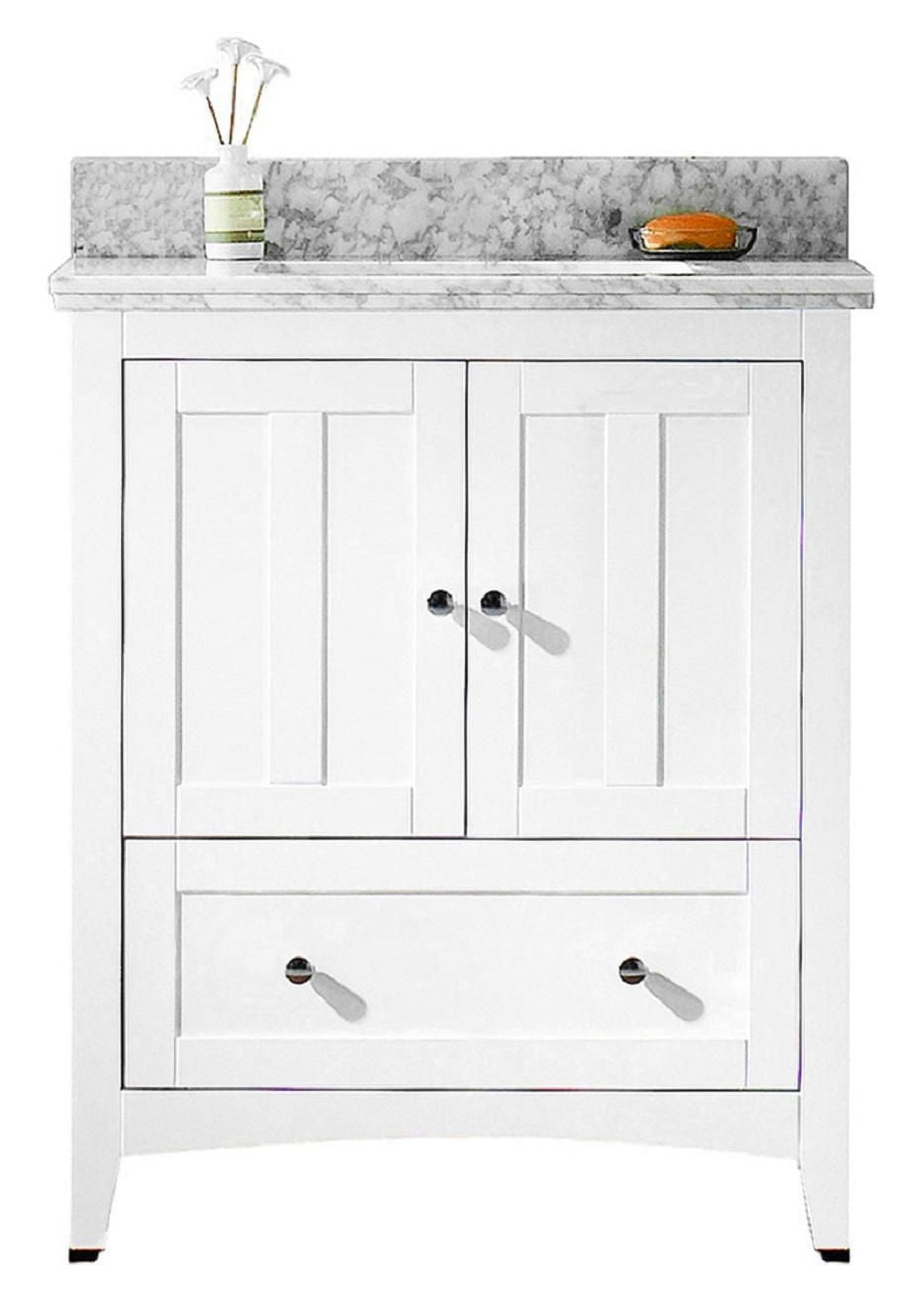 American Imaginations 30.5-in. W Vanity Set White AI-17573