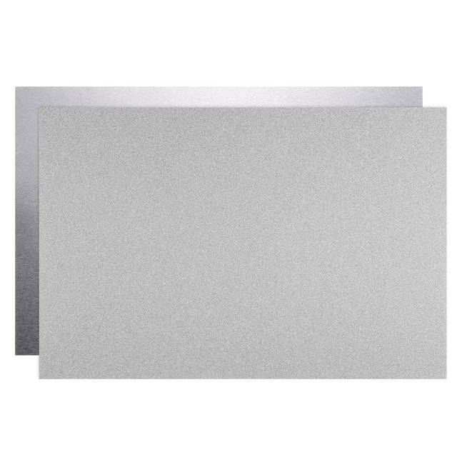 Unique Bargains Sublimation Metal Blanks 4x6 Inch Aluminum, Neon Silver, 2 Pieces