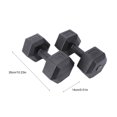 thumbnail image 2 of TAILTOSS 1Set Dumbbells Exercise Fitness with Comfortable PVC Grip for Muscle Toning Black, 2 of 8