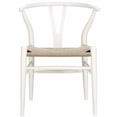 thumbnail image 2 of Nicer Furniture chaise de style Wegner en blanc (set de 2), 2 of 5