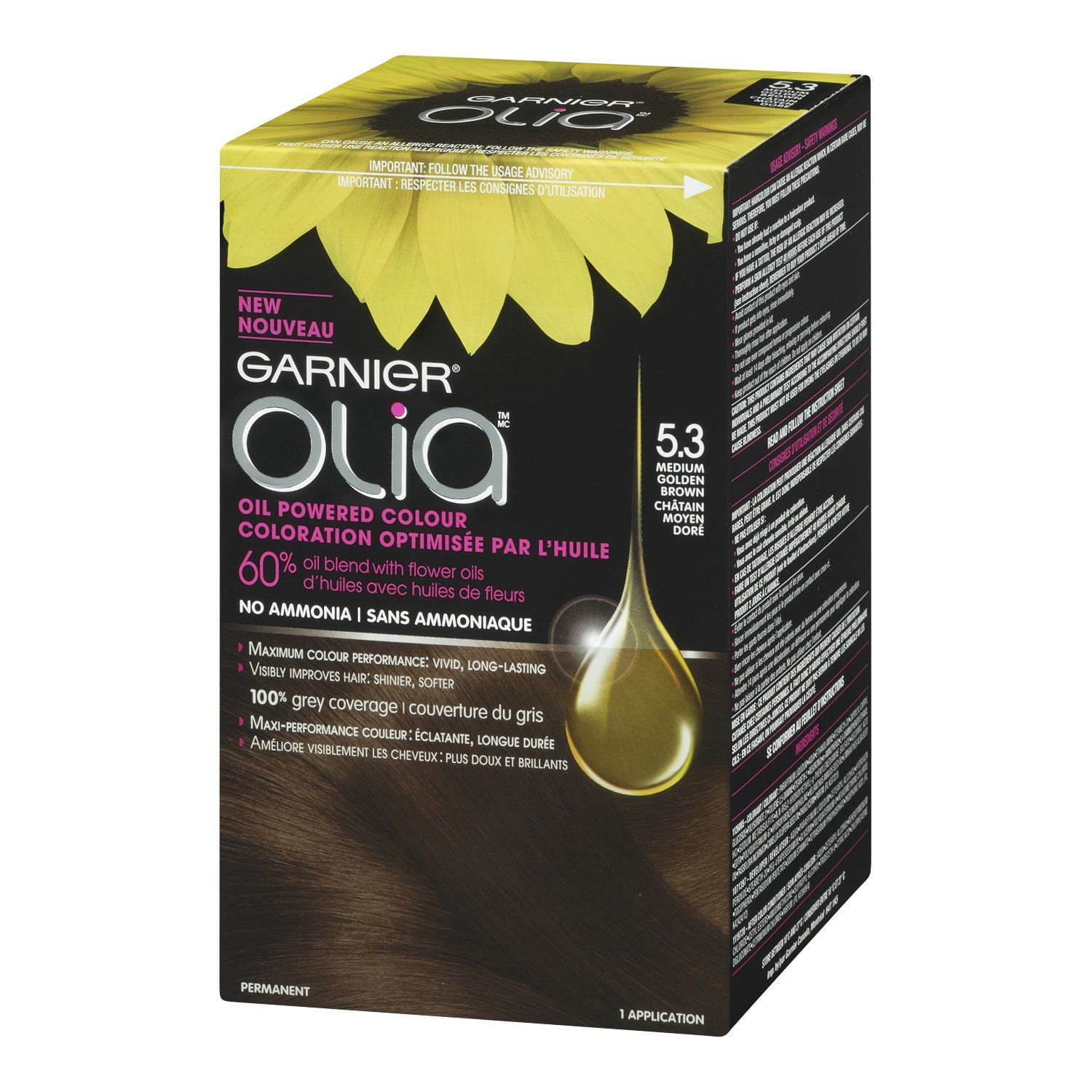 Garnier Olia Sans Ammoniaque Coloration Capillaire Permanente Optimisée par l'Huile