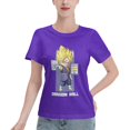 thumbnail image 1 of Women's Basic Short Sleeve T-Shirt Super Saiyan, 1 of 6