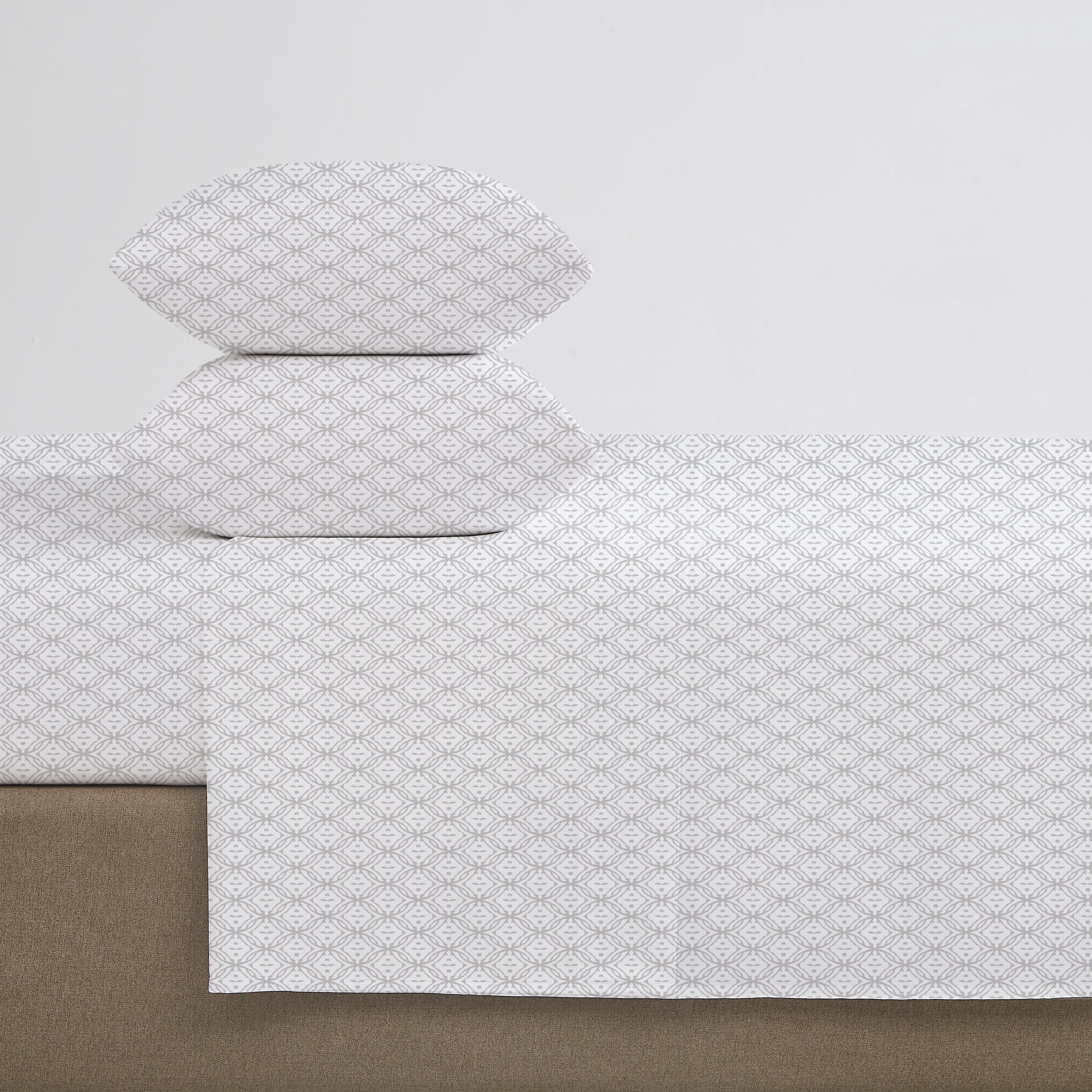 Ensemble de draps 100 % coton à contexture de 400 fils Hometrends, satin de coton