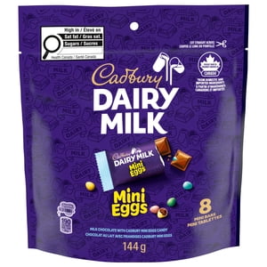 CADBURY DAIRY MILK Mini Eggs Mini Bars, Milk Chocolate with CADBURY Mini Eggs, 144 g