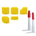 thumbnail image 4 of MYG 5pcs Silicone Sealant Tool Spreader Finish Kit Caulk Tile Grout Applicator, 4 of 4