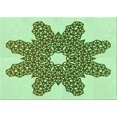 thumbnail image 1 of Ahgly Tapis Rectangulaire Lavable en Machine Vert Transitionnel, 8 Pieds x 10 Pieds, 1 of 7