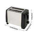 thumbnail image 3 of JMYHOAM Kitchen Gadgets Household Stainless Steel Bread Maker Heater Double Slot Bread Heater Fully Automatic Mini Breakfast Bread 2 Piece Heater Home and Kitchen on Clearance, 3 of 7