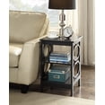 thumbnail image 2 of Convenience Concepts Omega Square End Table in Black Wood Finish, 2 of 5