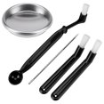 thumbnail image 1 of 5Pcs Coffee Machine Brush with Spoon Coffee Grinder Brush Coffee Machine Group Head Cleaning Metal Blind Bowl, 1 of 7