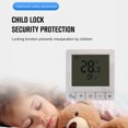 thumbnail image 3 of Home Smart Thermostat with WiFi, Voice Control, App Programmable Temperature Control, IP20 Protection, 24-Hour On/Off Timer, Suitable for 16A Electric Floor Heating, Compatible with Amazon and Google, 3 of 8