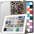 thumbnail image 1 of iPad PRO 1st Gen 2015 12.9 Inch [ 1 Gen ] A1652 A1584 ML0H2LL/A ML0G2LL/A ML0N2LL/A ML0Q2LL/A ML0R2LL/A ML0V2LL/A PrintediPad Cover with Translucent Frosted Hard Back - Leopard, 1 of 8