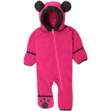 Combinaison à Capuchon pour Bébés Filles et Garçons, Unie, avec Oreilles de Dessin Animé, en Molleton