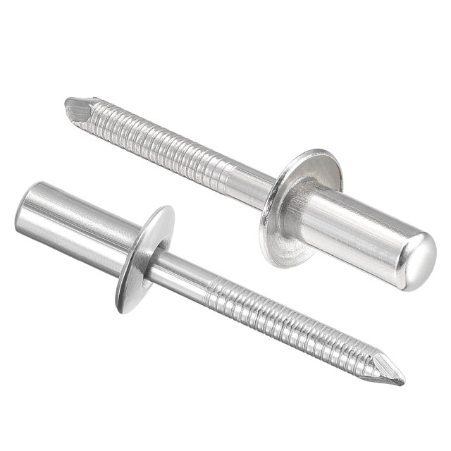 Unique Bargains 6.4mm x 14mm 304 Stainless Steel Blind Rivets 25 Pack