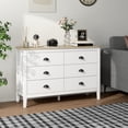 thumbnail image 2 of HOMCOM Commode Moderne pour Chambre avec 6 Tiroirs Coulisses Silencieuses Blanc, 2 of 10